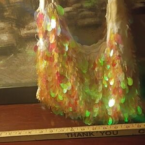 Sequin Embellished Women's Bag - Multicolor